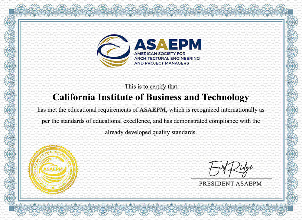 Accreditation | California Institute of Business and Technology